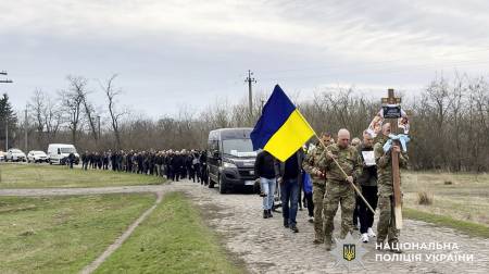 На Полтавщині попрощалися із загиблим поліцейським В’ячеславом Курочкою